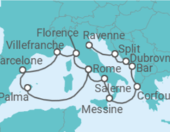 Itinéraire -  De Rome (Civitavecchia) à Ravenne (Italie) - Norwegian Cruise Line