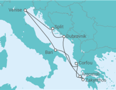 Itinéraire -  Italie, Grèce, Croatie - Costa Cruceros