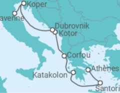 Itinéraire -  Grèce, Monténégro, Croatie, Slovénie - Norwegian Cruise Line