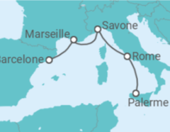 Itinéraire -  Italie, France - Boissons incluses - Costa Cruceros