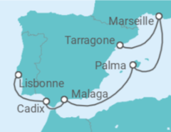Itinéraire -  Espagne, France - MSC Croisières