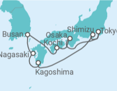 Itinéraire -  Japon, Corée Du Sud - Celebrity Cruises