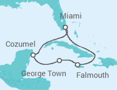 Itinéraire -  Jamaique, Iles Caiman, Mexique - Royal Caribbean