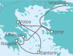 Itinéraire -  Turquie, Grèce - Costa Croisières