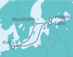 Itinéraire -  Estonie, Finlande, Suède - AIDA