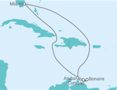 Itinéraire -  Aruba, Bonaire, Saint-Eustache et Saba - Carnival