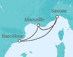 Itinéraire -  Italie, Espagne - Costa Cruceros