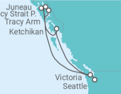 Itinéraire -  Alaska - MSC Croisières
