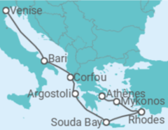 Itinéraire -  Italie, Grèce - Costa Croisières