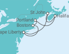 Itinéraire -  États-Unis, Canada - Royal Caribbean