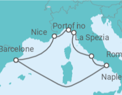 Itinéraire -  France, Italie - Celebrity Cruises