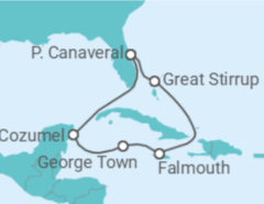 Itinéraire -  Jamaique, Iles Caiman, Mexique - Norwegian Cruise Line