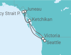 Itinéraire -  Alaska - Norwegian Cruise Line