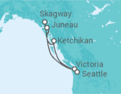 Itinéraire -  Alaska - Princess Cruises