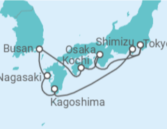 Itinéraire -  Japon, Corée Du Sud - Celebrity Cruises