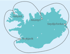 Itinéraire -  Islande - Celebrity Cruises