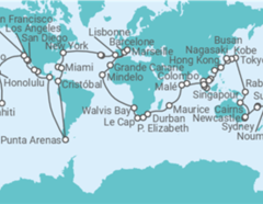 Itinéraire -  Tour du Monde - Costa Croisières