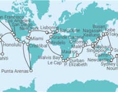 Itinéraire -  Tour du Monde - Costa Croisières