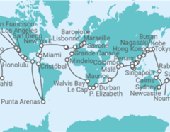 Itinéraire -  Tour du Monde - Costa Croisières