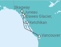 Itinéraire -  Alaska - Disney Cruise Line