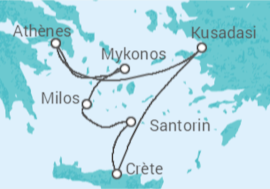 Itinéraire -  Égée Idyllique - Celestyal Cruises 