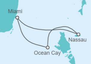 Itinéraire -  Bahamas - Vols et Hôtel inclus - MSC Croisières