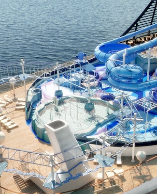 Aqua Park MSC Meraviglia Vue aérienne