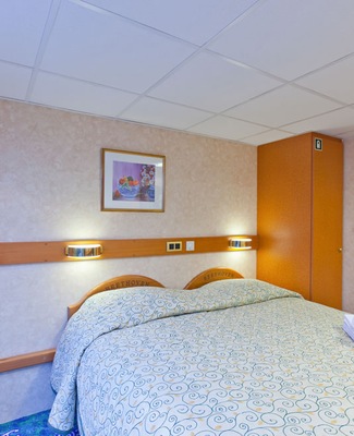 Cabine avec deux lits simples
