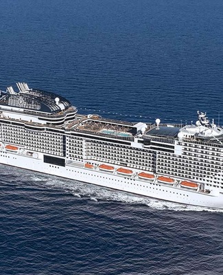 Vue aérienne MSC Grandiosa