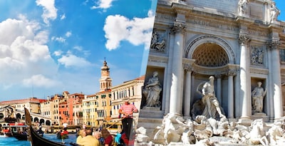 Rome et Venise en avion