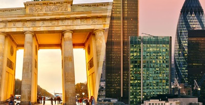 Londres et Berlin en avion