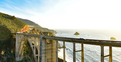 Route le long de la Côte Californienne, de Los Angeles à San Francisco