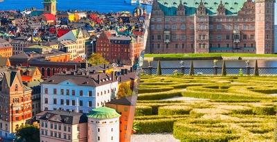 Stockholm et Copenhague en avion