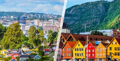 Oslo et Bergen en avion