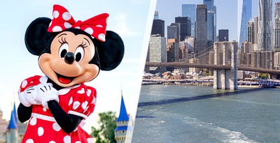 New York, Las Vegas, Los Angeles, San Francisco et Walt Disney World Orlando