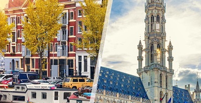 Amsterdam et Bruxelles en train