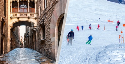 Barcelona e Pireneus Catalães (La Masella) avec voiture de location