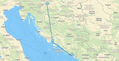 Zagreb, Split et Dubrovnik