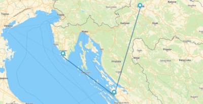 Zagreb, Zadar et Pula