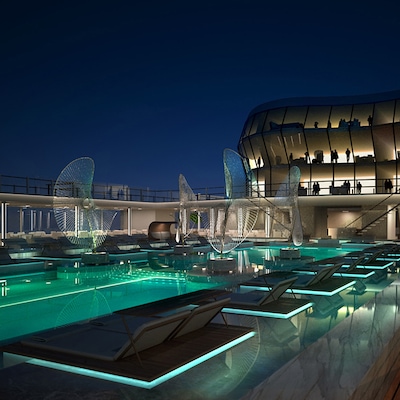 Piscine de nuit