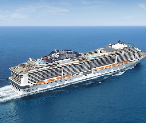 MSC Meraviglia vue aérienne