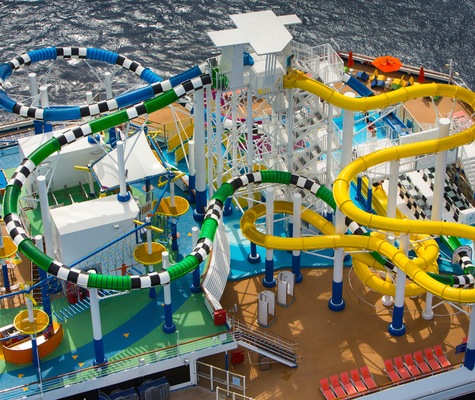 Carnival Sunshine - Jeux d´eau vue du ciel
