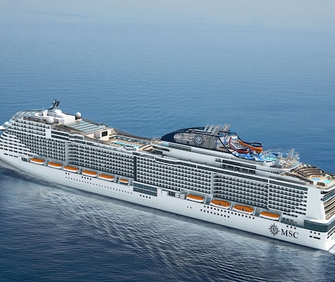 MSC Meraviglia vue aérienne