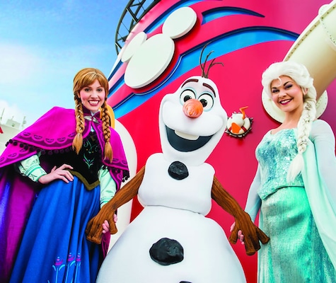 Elsa, Ana et Olaf de la Reine des Neiges