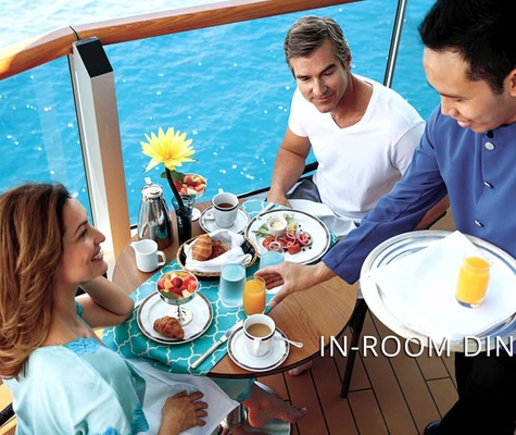 Repas en cabine MS Nieuw Statendam