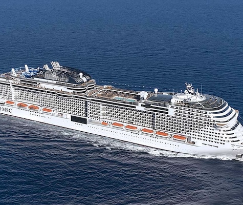 Vue aérienne MSC Grandiosa