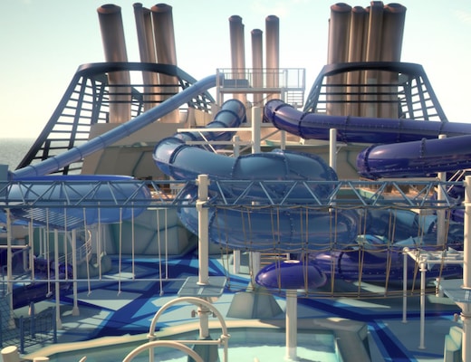 Toboggans Aquapark MSC Meraviglia