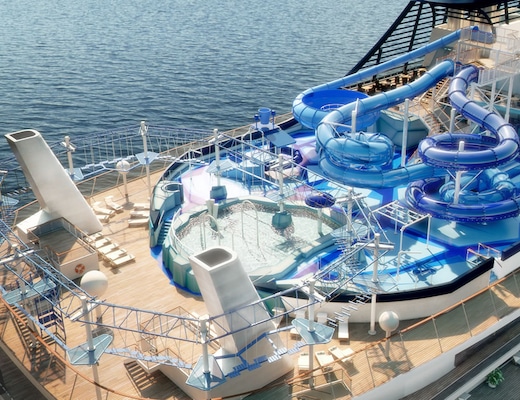 Aqua Park MSC Meraviglia Vue aérienne