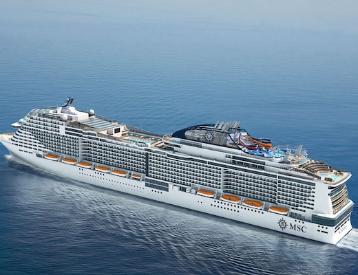 MSC Meraviglia vue aérienne