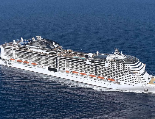 Vue aérienne MSC Grandiosa